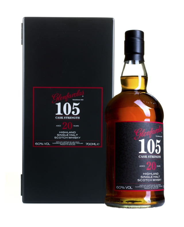 Glenfarclas Highland Single Malt Scotch Whisky 105 Cask Strength 20 Year Old
